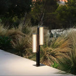Lumo Arc Duo Outdoor Post Lamp – Modern LED Garden Lighting