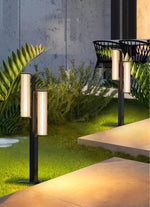 Lumo Arc Duo Outdoor Post Lamp – Modern LED Garden Lighting