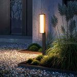 Lumo Arc Duo Outdoor Post Lamp – Modern LED Garden Lighting