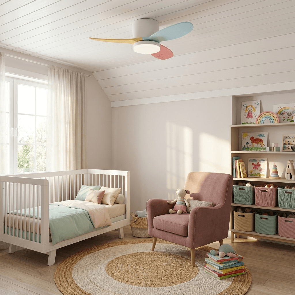 Lumo Petal Ceiling Fan Light with LED and Remote – Modern Designer Fan for Bedroom and Living Spaces