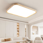 Lumo Stone Travertine LED Flush Mount Ceiling Light for Modern Interiors