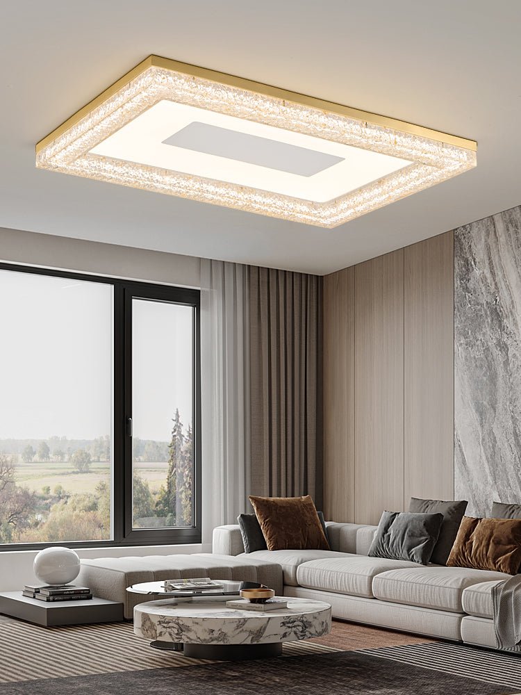 Lumora Resin Ceiling Light – Modern Flush Mount LED Fixture