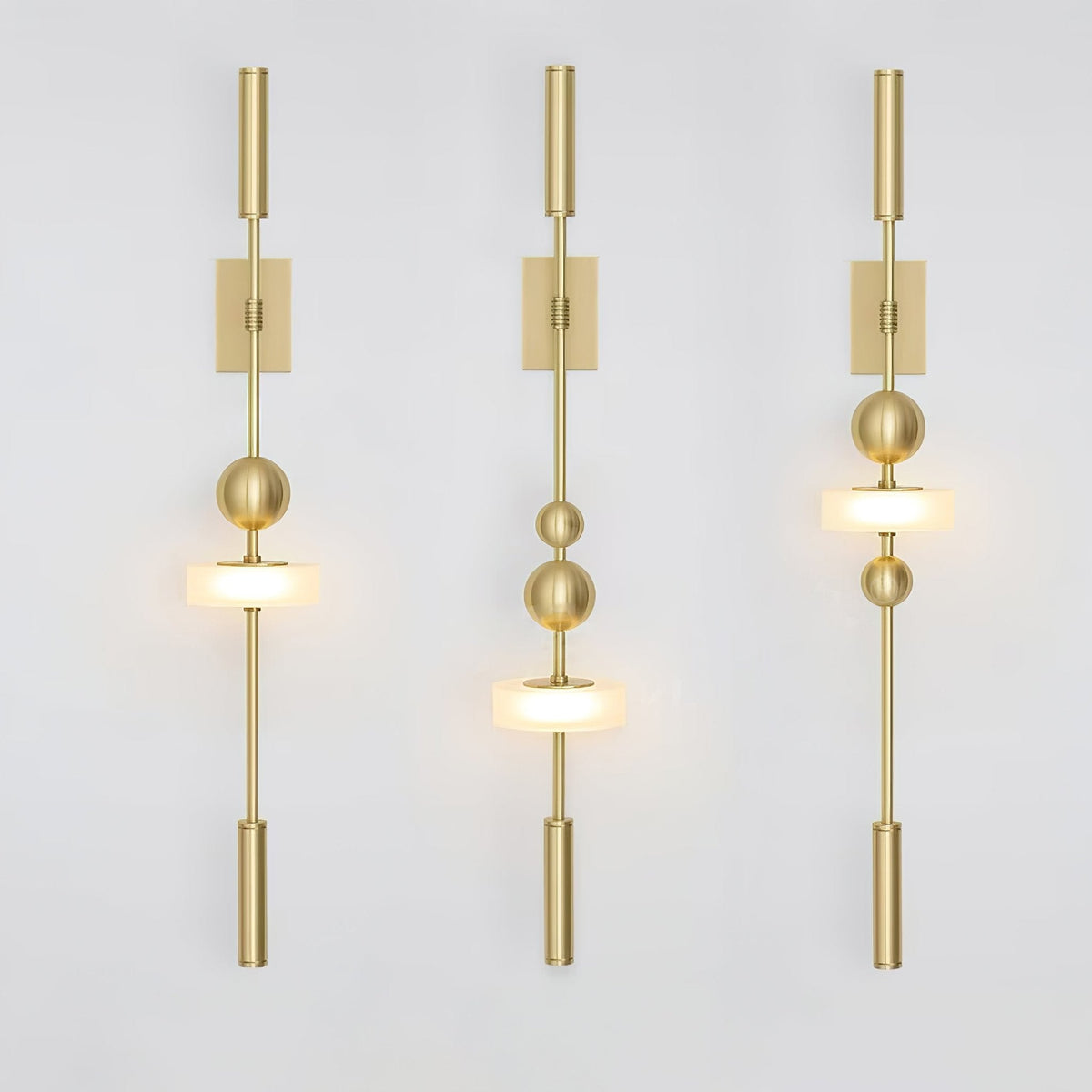 Lumos Wall Sconce – Modern LED Wall Light in Gold Finish