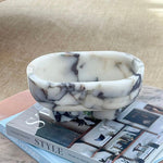 Luna Marble Tray in Natural Stone for Elegant Interiors
