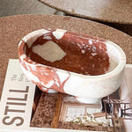 Luna Marble Tray in Natural Stone for Elegant Interiors