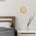 Luna Scallop Wall Sconce in Natural Travertine