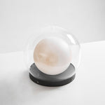 Luna Dome Outdoor Table Lamp – Minimalist Sphere with Protective Glow