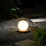 Luna Dome Outdoor Table Lamp – Minimalist Sphere with Protective Glow
