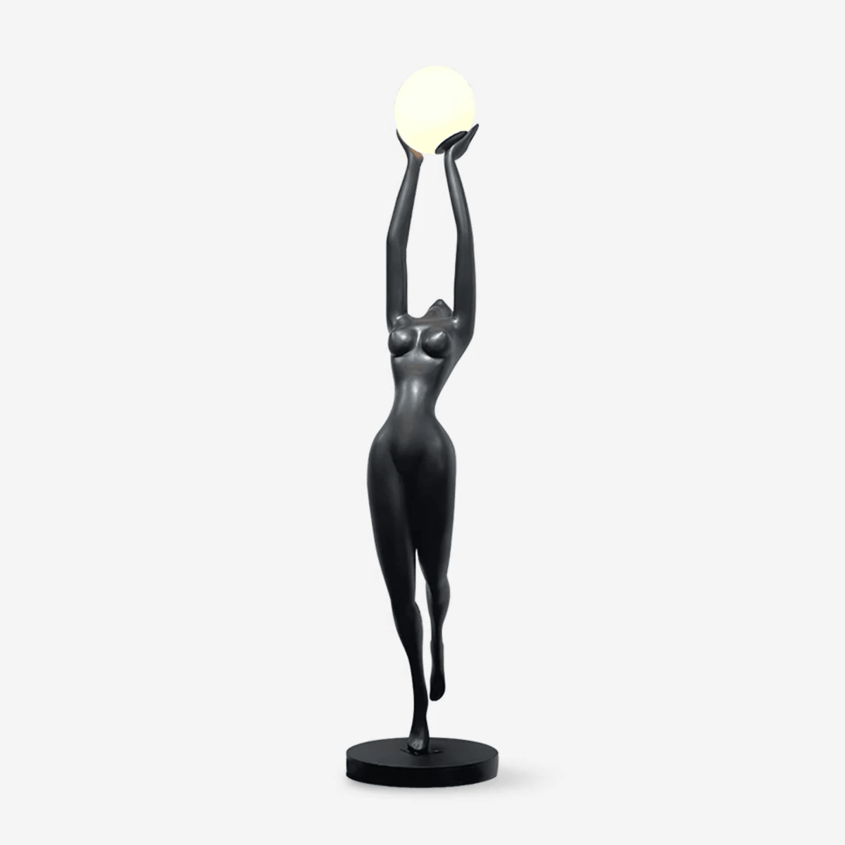 Luna Reach Sculpture Floor Lamp – Modern Art Deco Ambient Lighting
