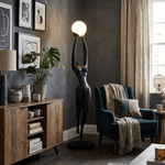 Luna Reach Sculpture Floor Lamp – Modern Art Deco Ambient Lighting