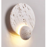 Luna Travertine Wall Sconce | Modern Organic LED Wall Light
