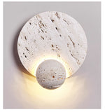 Luna Travertine Wall Sconce | Modern Organic LED Wall Light