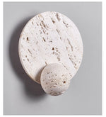 Luna Travertine Wall Sconce | Modern Organic LED Wall Light