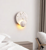 Luna Travertine Wall Sconce | Modern Organic LED Wall Light