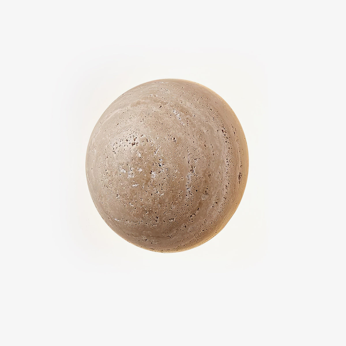 Luna Travertine Wall Sconce – Natural Stone LED Wall Light for Modern Interiors