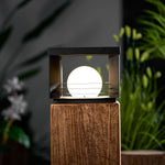 Lunar Crate Outdoor Table Lamp – Modern LED Garden Light
