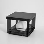Lunar Crate Outdoor Table Lamp – Modern LED Garden Light
