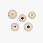 Lunar Veil Alabaster Wall Sconce – Modern LED Wall Light for Bedroom & Living Room