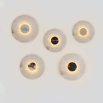 Lunar Veil Alabaster Wall Sconce – Modern LED Wall Light for Bedroom & Living Room