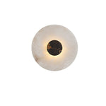 Lunar Veil Alabaster Wall Sconce – Modern LED Wall Light for Bedroom & Living Room
