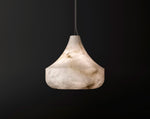 Alabaster Veil Pendant Light – Modern Designer Hanging Lamp for Dining & Living