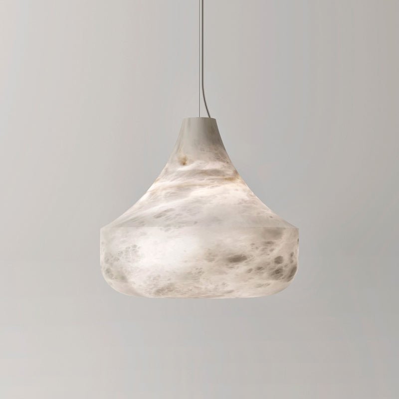 Alabaster Veil Pendant Light – Modern Designer Hanging Lamp for Dining & Living