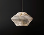 Alabaster Veil Pendant Light – Modern Designer Hanging Lamp for Dining & Living