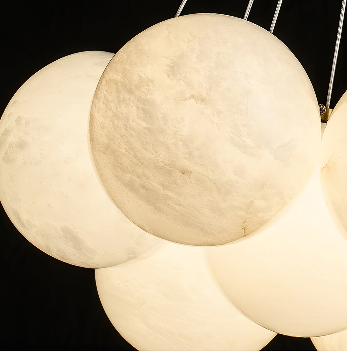 Lunar Alabaster Spherical Chandelier
