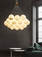 Lunar Alabaster Spherical Chandelier