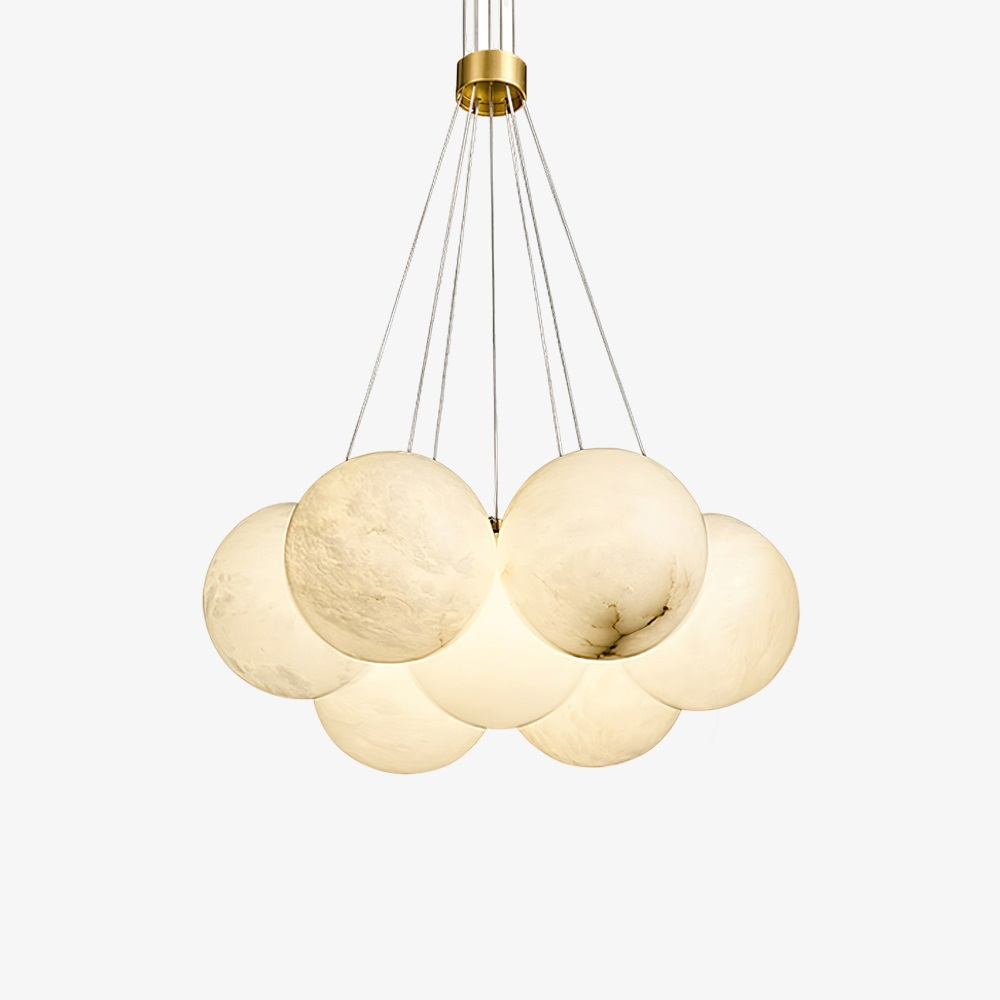 Lunar Alabaster Spherical Chandelier
