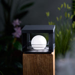 Lunar Crate Outdoor Table Lamp – Modern LED Garden Light