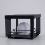 Lunar Crate Outdoor Table Lamp – Modern LED Garden Light