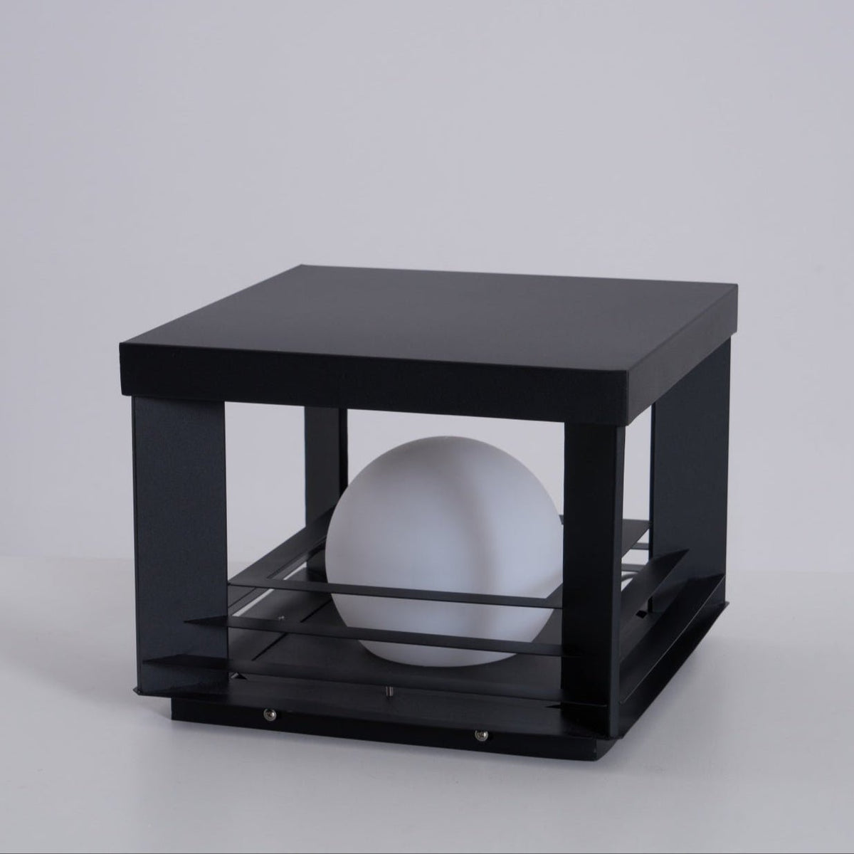 Lunar Crate Outdoor Table Lamp – Modern LED Garden Light