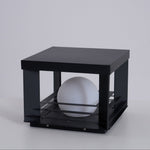 Lunar Crate Outdoor Table Lamp – Modern LED Garden Light
