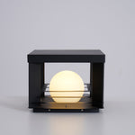Lunar Crate Outdoor Table Lamp – Modern LED Garden Light