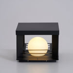 Lunar Crate Outdoor Table Lamp – Modern LED Garden Light