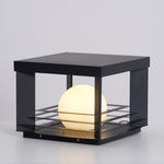 Lunar Crate Outdoor Table Lamp – Modern LED Garden Light