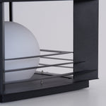 Lunar Crate Outdoor Table Lamp – Modern LED Garden Light