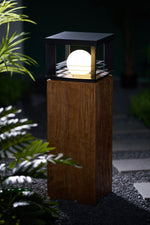 Lunar Crate Outdoor Table Lamp – Modern LED Garden Light
