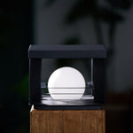 Lunar Crate Outdoor Table Lamp – Modern LED Garden Light