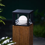 Lunar Crate Outdoor Table Lamp – Modern LED Garden Light