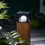 Lunar Crate Outdoor Table Lamp – Modern LED Garden Light