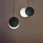 Lunar Eclipse LED Pendant Light – Modern Minimalist Ceiling Lamp for Bedroom & Dining Room