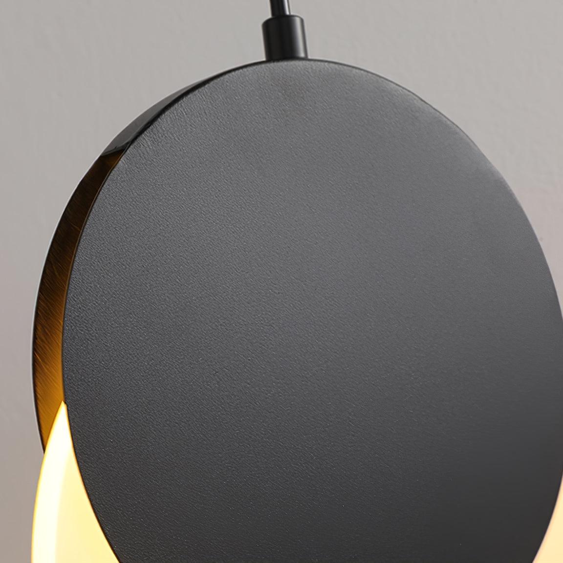 Lunar Eclipse LED Pendant Light – Modern Minimalist Ceiling Lamp for Bedroom & Dining Room