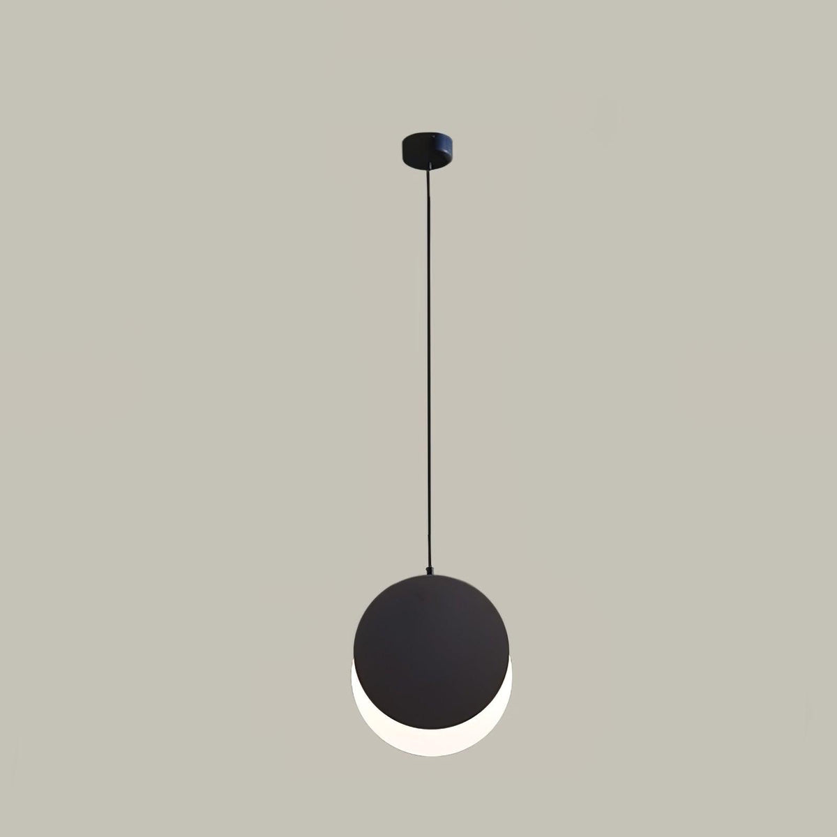 Lunar Eclipse LED Pendant Light – Modern Minimalist Ceiling Lamp for Bedroom & Dining Room
