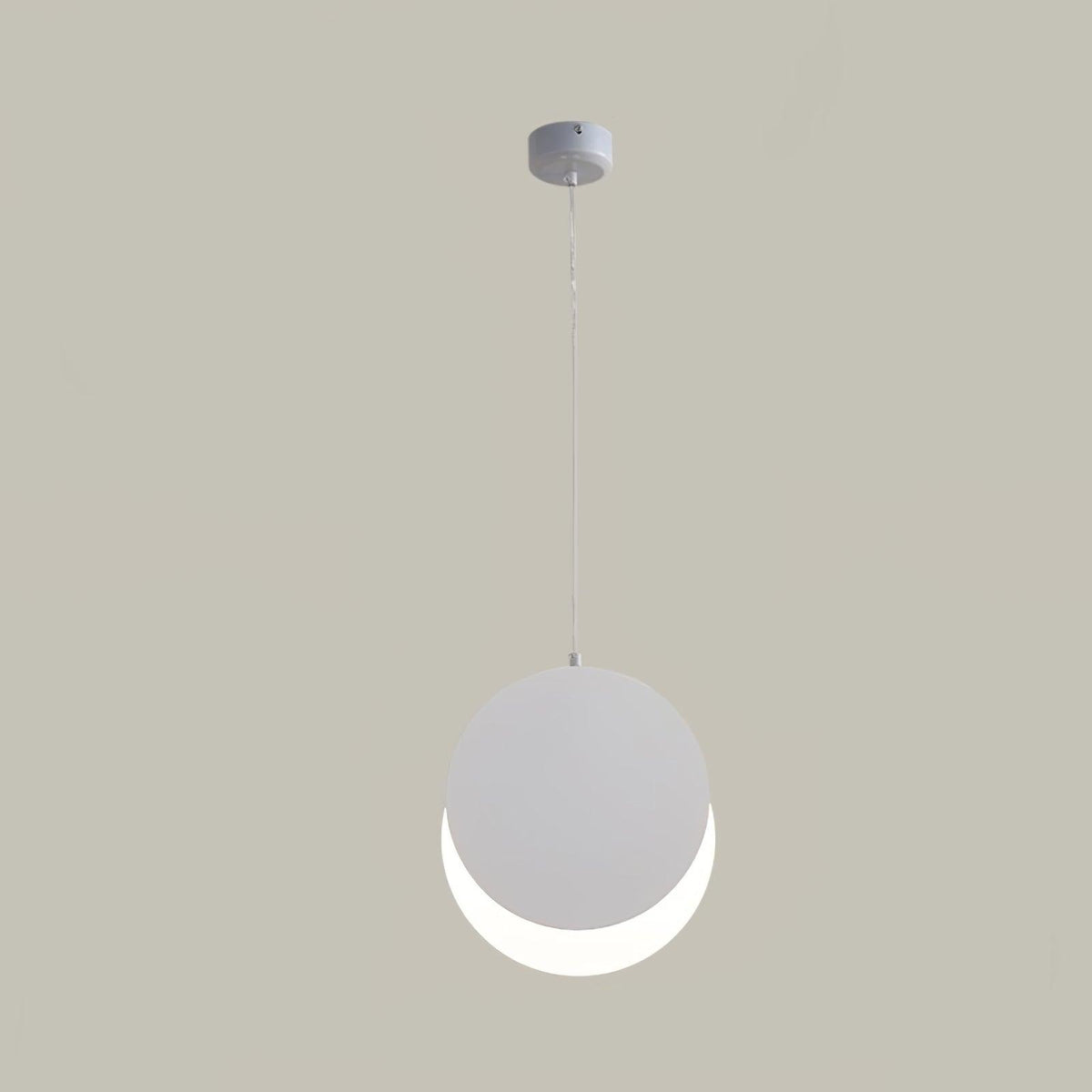 Lunar Eclipse LED Pendant Light – Modern Minimalist Ceiling Lamp for Bedroom & Dining Room