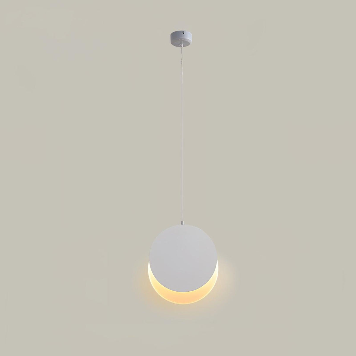 Lunar Eclipse LED Pendant Light – Modern Minimalist Ceiling Lamp for Bedroom & Dining Room