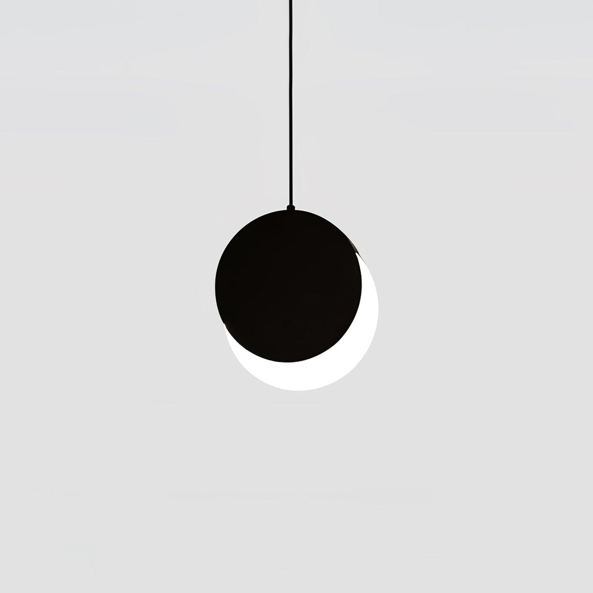 Lunar Eclipse LED Pendant Light – Modern Minimalist Ceiling Lamp for Bedroom & Dining Room