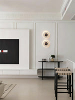 Lunar Veil Alabaster Wall Sconce – Modern LED Wall Light for Bedroom & Living Room