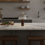 Lunara Marble Table Lamp with Opaline Glass Shade